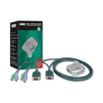 Digitus Mini KVM Switch 1User - 2PCs KVM-switch Zilver