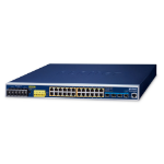 PLANET IGS-6325-24UP4X netwerk-switch Managed L3 Gigabit Ethernet (10/100/1000) Power over Ethernet (PoE) 1U Blauw