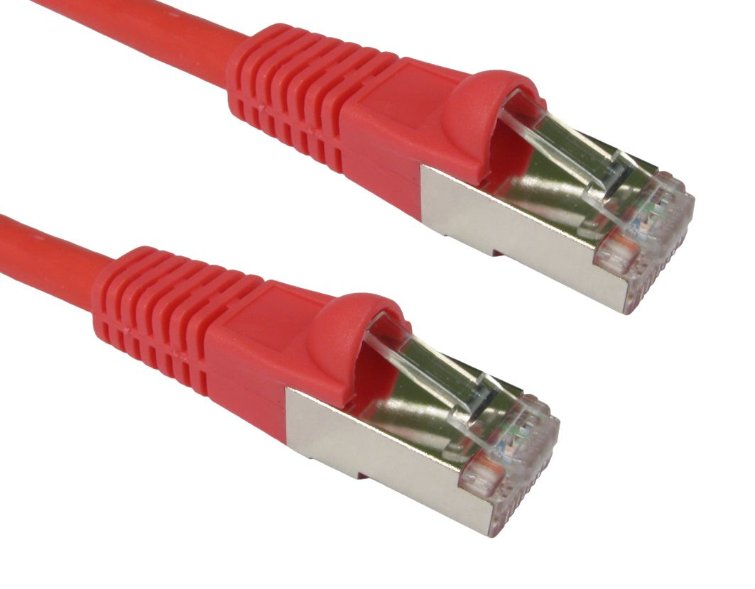 Photos - Cable (video, audio, USB) Cables Direct 1m CAT6a, M - M networking cable Red S/FTP  ART-101R (S-STP)