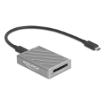 DeLOCK 91021 geheugenkaartlezer USB4 Gen 3x2 Type-C Grijs