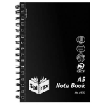 SPIRAX P570 A5 POLYPROPYLENE NOTEBOOK WITH POCKET SIDE OPENING A5 200 PAGE