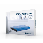 Gembird EE2-U3S-3-DB behuizing voor opslagstations HDD-behuizing Blauw 2.5"