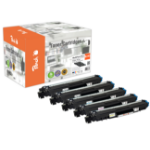 Peach PT1065 tonercartridge 5 stuk(s) Compatibel Zwart, Cyaan, Magenta, Geel
