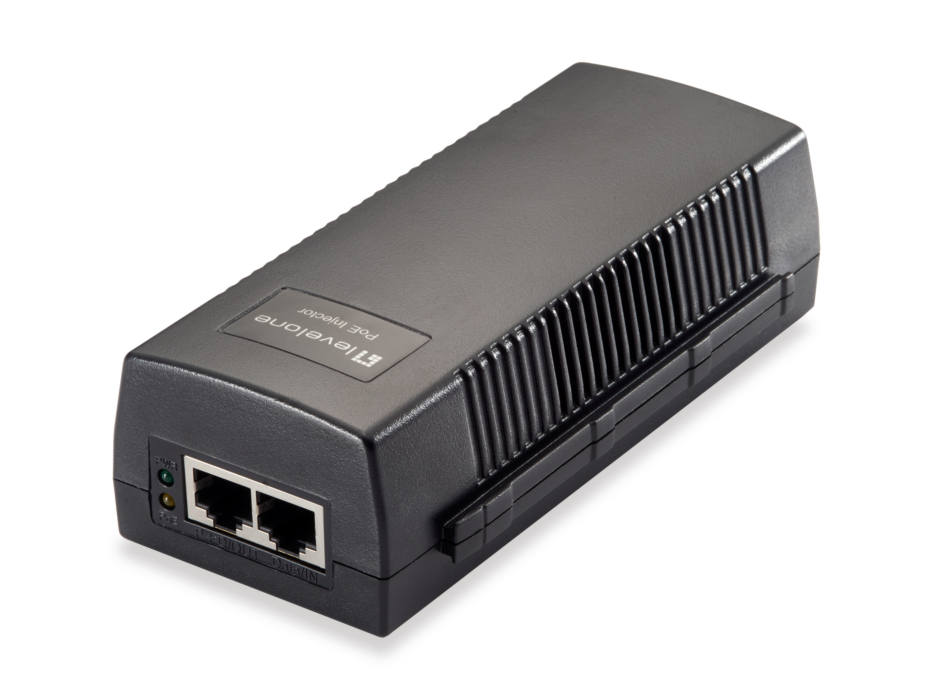 Image of LevelOne POI-3010 PoE adapter Fast Ethernet, Gigabit Ethernet 52 V