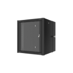 Lanview RWP12U45BL-D rack cabinet 12U Wall mounted rack Black