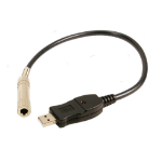 LogiLink UA0081 audio kabel 0,4 m 6.35mm USB Type-A Zwart