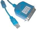 Microconnect USB/Cen36 2m M - M parallel cable 1.8 m Blue