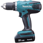 Makita DF457DWE power screwdriver/impact driver 1400 RPM Black, Blue