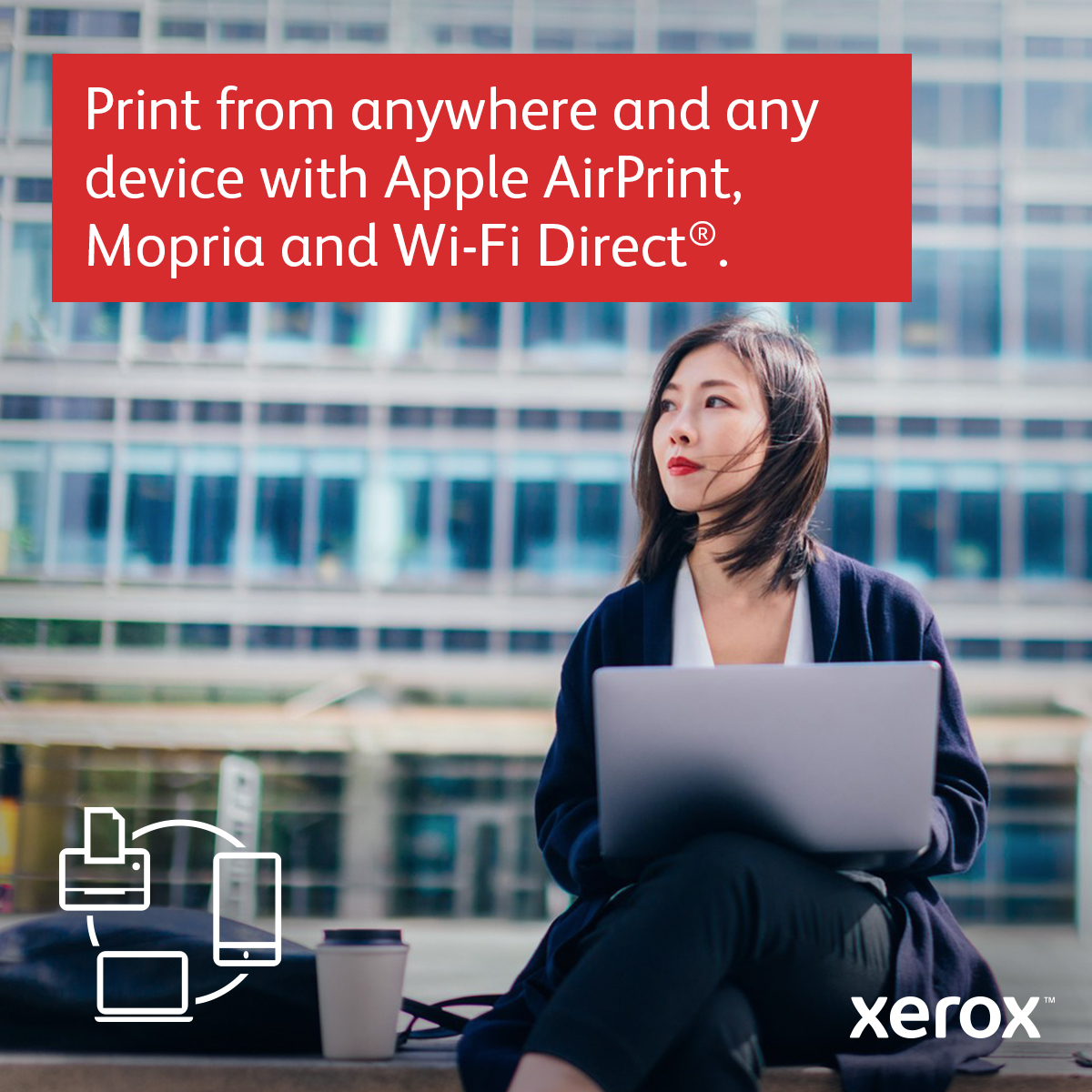 Xerox B305 Multifunction Printer, Print/Scan/Copy, Black and White Laser, Wireless, All In One
