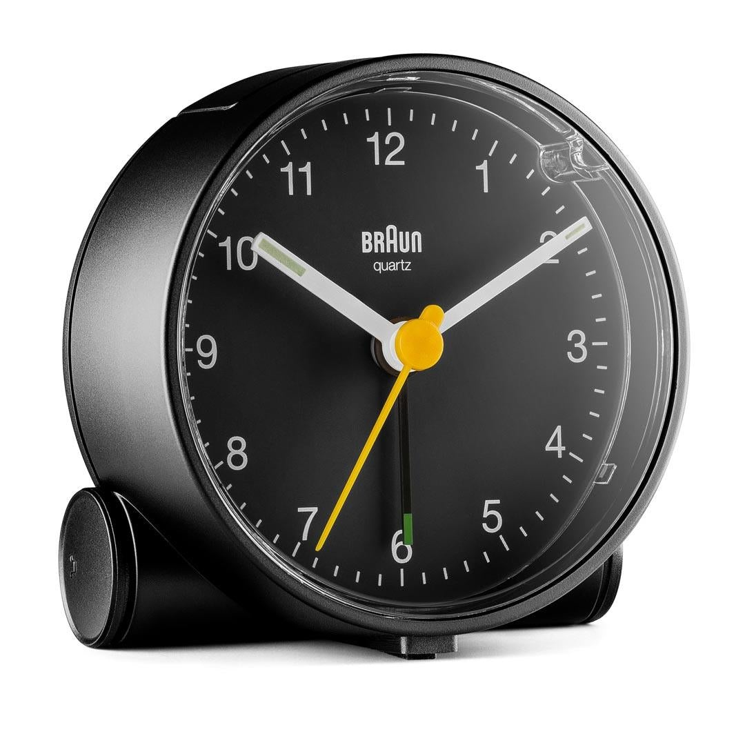 Image of Braun BC01 - Quartz alarm clock - Round - Black - White - 12h -...