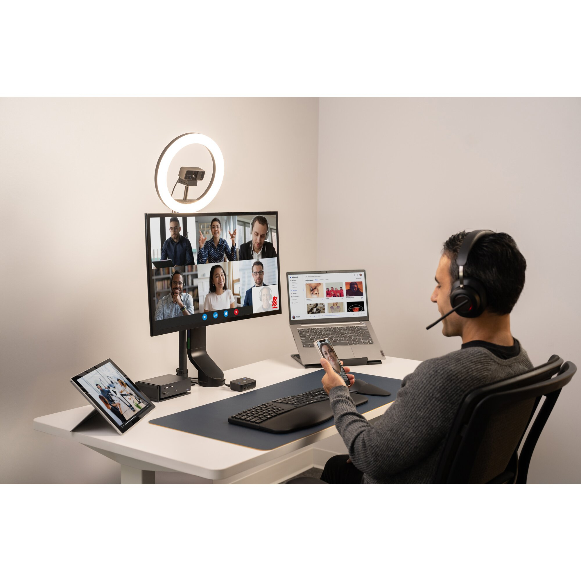Kensington Smartfit Space Saving Single Monitor Arm K55512WW