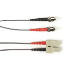 Black Box FOCMP62-002M-STSC-GR InfiniBand/fibre optic cable 2 m ST SC OFNP OM1 Grijs