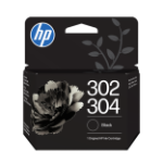 HP 302/304 combipakket met driekleuren en zwart (2-pack)