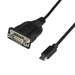 StarTech.com ICUSB232PROC serial cable Black 15.7" (0.4 m) USB C DB-9