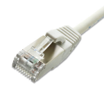 Cablenet 0.3m Cat6a RJ45 White U/FTP LSOH 30AWG Slim Snagless Booted Patch Lead