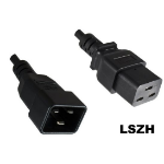 Microconnect PE141518LSZH power cable Black 1.8 m C20 coupler C19 coupler