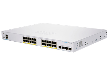 Cisco CBS350-24P-4G-EU network switch Managed L2/L3 Gigabit Ethernet (10/100/1000) Silver