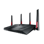 ASUS RT-AC88U wireless router Gigabit Ethernet Dual-band (2.4 GHz / 5 GHz) Black