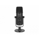 DeLOCK Multifunctional Dual Capsule USB Microphone with 3.5 mm Stereo Headphone Jack and Volume Control + Quick-Mute Funktion