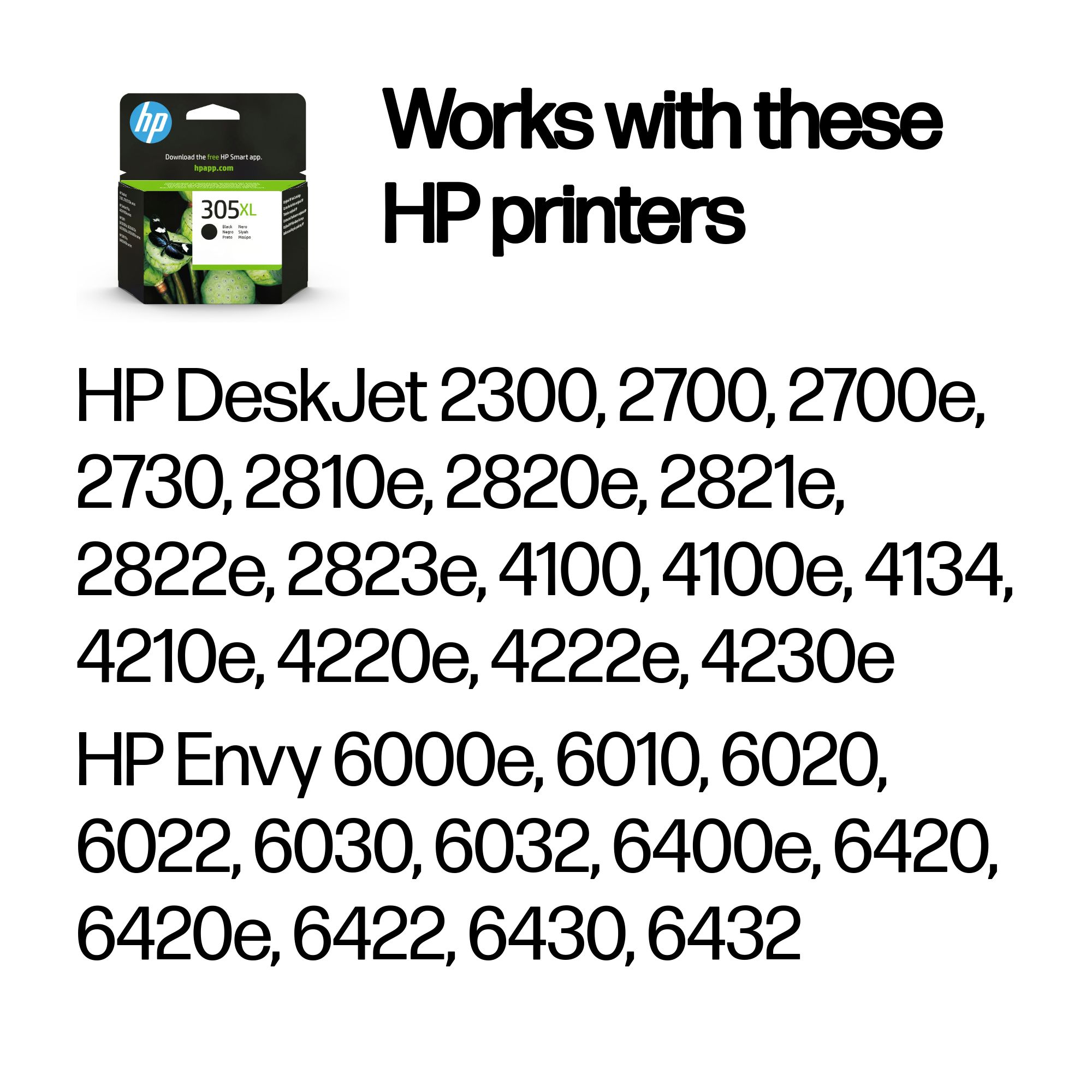 HP 3YM62AE/305XL Printhead cartridge black high-capacity, 240 pages for HP DeskJet 2710/e/Envy 6020/Envy 6020 e