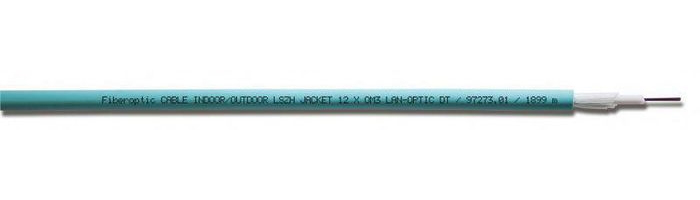 Image of Lanview LVO231995-100 fibre optic cable 100 m OM3 Aqua colour