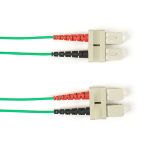 Black Box FOCMP62-001M-SCSC-GN InfiniBand/fibre optic cable 1 m SC OFNP OM1 Aqua colour