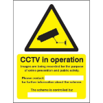 SECO by Stewart Superior SECO Warning Safety Sign CCTV In Operation Semi Rigid Plastic 150 x 200mm - W0143SRP150X200