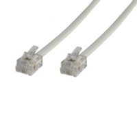 Image of Microconnect RJ12/RJ12 5m White