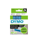 DYMO D1 -Standard Labels - Black on Blue - 12mm x 7m