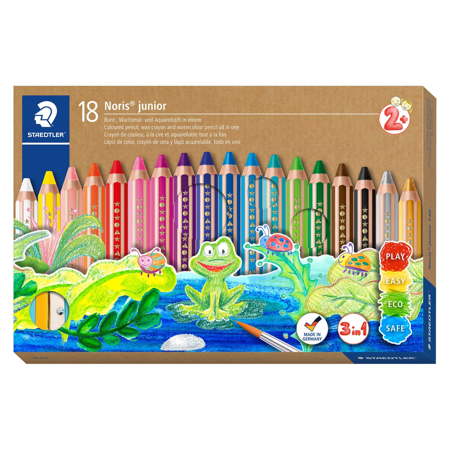 Staedtler Noris junior 140 colour pencil Multicolour 18 pc(s)