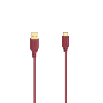 Hama Flexi-Slim USB cable 0.75 m USB 2.0 USB C USB A Red