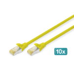 Digitus DK-1644-A-010-Y-10 netwerkkabel Geel 1 m Cat6a S/FTP (S-STP)