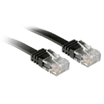 Lindy 0.3m Cat.6 networking cable Black Cat6