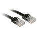 Lindy 0.3m Cat.6 networking cable Black Cat6