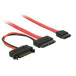 DeLOCK 0.3m SATA SATA-kabel Rood