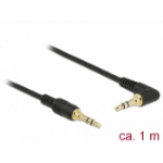 DeLOCK 85566 audio kabel 1 m 3.5mm Zwart
