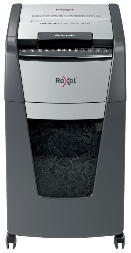 Rexel Optimum AutoFeed+ 300X paper shredder Cross shredding 55 dB 23 cm Black, Silver
