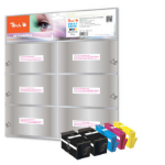 Peach 319492 inktcartridge Zwart, Cyaan, Magenta, Geel
