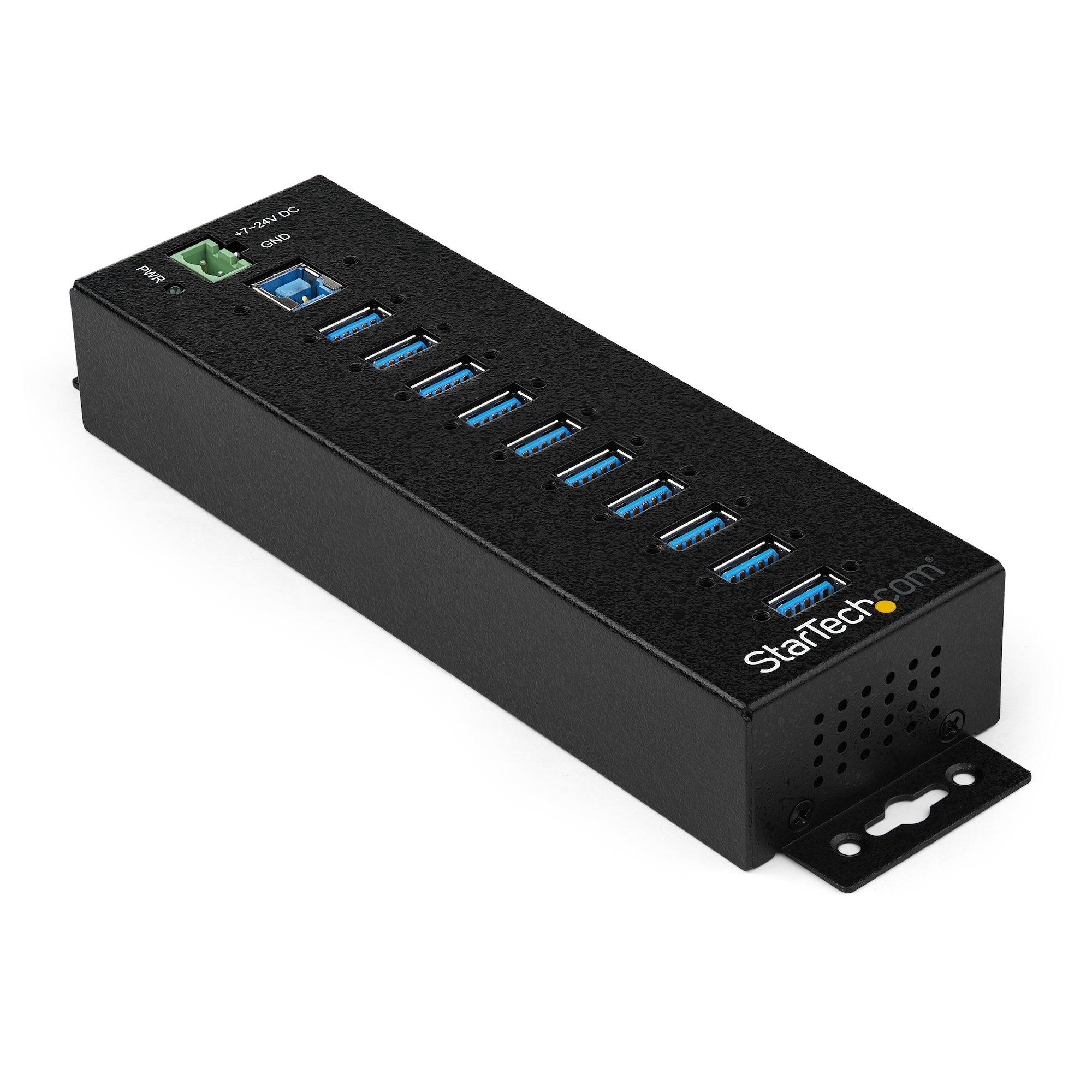 Image of StarTech.com 10-Port USB 3.0 Hub with Power Adapter - Metal...