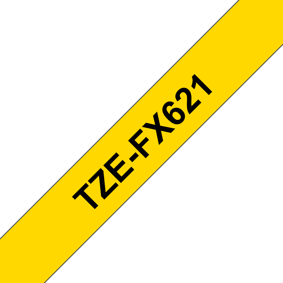 Brother TZE-FX621 DirectLabel black on yellow Laminat 9mm x 8m for Bro