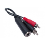 Hypertec 721111-HY audio cable 6.35mm 2 x RCA Black