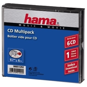 Image of Hama CD-Multipack 6 6 discs Transparent