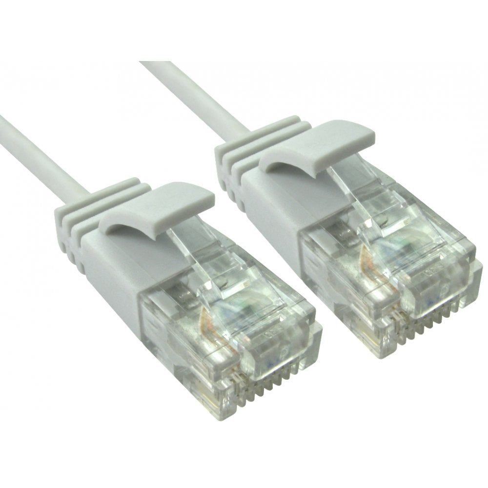 Photos - Cable (video, audio, USB) Cables Direct ERSLIM-102W networking cable White 2 m Cat6 U/UTP  (UTP)