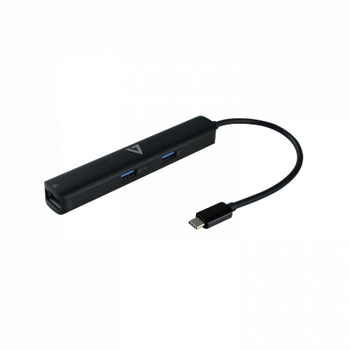 V7 CD52893 Docking USB 3.2 Gen 1 (3.1 Gen 1) Type-C Black