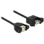 DeLOCK USB 2.0 B/A, 0.25m USB cable USB B USB A Black