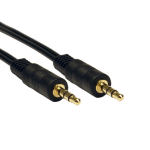 Cables Direct 3.5 mm - 3.5 mm M/M 0.75m audio cable 3.5mm Black