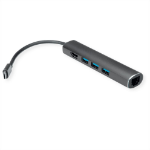 Value 12.99.1043 laptop dock/port replicator Wired USB 3.2 Gen 1 (3.1 Gen 1) Type-C Grey