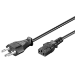 Microconnect PE160418 power cable Black 1.8 m Power plug type J C13 coupler