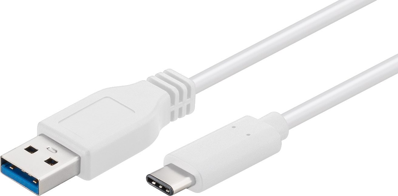 Microconnect USB3.1CA2W USB cable 2 m USB 3.2 Gen 1 (3.1 Gen 1) USB A USB C White