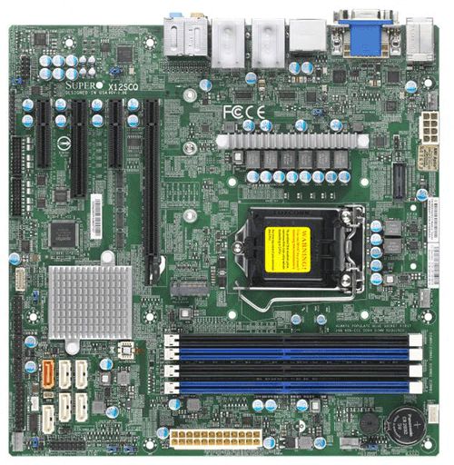 Image of Supermicro X12SCQ Intel Q470E LGA 1200 (Socket H5) micro X12SCQ,...
